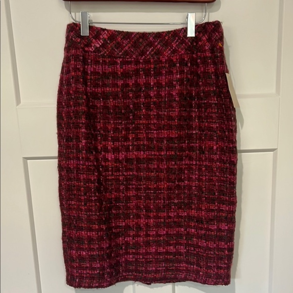 NWT Coldwater Creek Boucle Pencil Skirt Sz 6